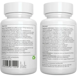 Igennus Superior Absorption Triple Magnesium Complex, 2000mg Pure Magnesium as Glycinate, Citrate & Taurate, Oxide Free, 262mg Elemental Magnesium, Chelated & Clean Label, Non-Buffered, Vegan, 60 Tablets