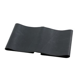 CanDo Singles Low Powder Exercise Band, 4-foot singles, Black: X-Heavy