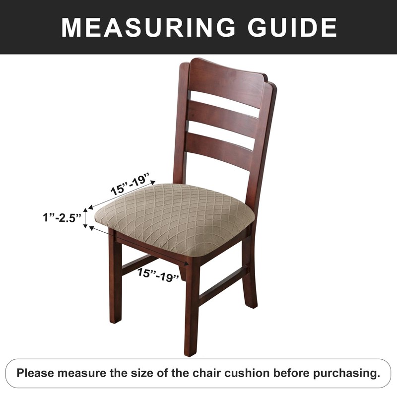 Genina Waterproof Seat Covers for Dining Room Chairs Covers Dining