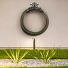 MyGift Brown Heavy Duty Cast Iron Outdoor Garden Hose Hanger