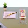 EXPUTRAN Clear Acrylic Desk Organizer for Office or Home Desk
