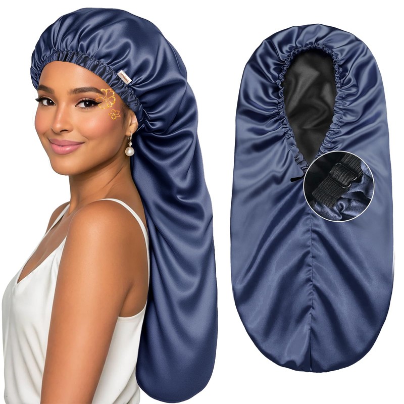 Gorro de dormir de satén largo – Gorra de satén