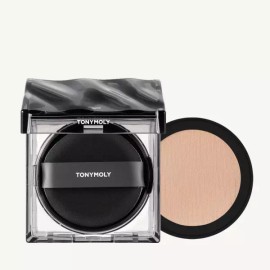 TONYMOLY 토니모리 커버 쿠션 스킨톤 픽싱 데일리 본품 + 리필 세트 Tony Moly Cover Cushion Skin Tone Fixing Daily Set + Refill [00Porcelain]