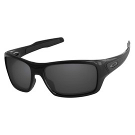 LenzReborn Polarized Lens Replacement for Oakley Turbine OO9263 Sunglass - Dark Black - Polarized