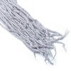 22" Double Ended Dreadlocks Erweiterungen 15 Stränge/Pack Hellgrau handgemachte Wolle