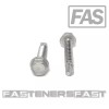 FAS (50) 14x1-1/2 Stainless Steel Hex Washer Head Self Drilling