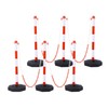 TREATLIFE HOME Effective Crowd Control with Traffic Delineator Post Cones,