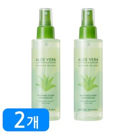 Nature Republic 네이처리퍼블릭 알로에베라 수딩젤 미스트 155ml 2개 Nature Republic Aloe Vera Soothing Gel Mist 155ml 2pcs