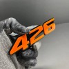 Emblem Badge 2x Orange Black 426 Hemi Emblems 426 Side