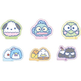 Tees Factory Sanrio Characters SR-5543873HO Flake Seal in Pouch (Case) Approx. H2.4 x W3.7 inches (62 x 93 mm) / [Sticker] Within 1.6 x 1.6 inches (40 x 40 mm)