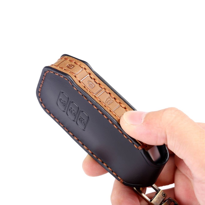 ontto Leather Car Key Case Cover For Kia K5 DLS