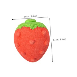 Ipetboom Cute Bubble Bath Salt 4 Pack Strawberry Scented Bath Set Exfoliating Moisturizing for Boys and Girls Adults Portable Easy to Carry