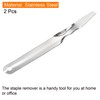 MECCANIXITY Staple Remover Tools, Flat Staplers Puller Stainless Steel for