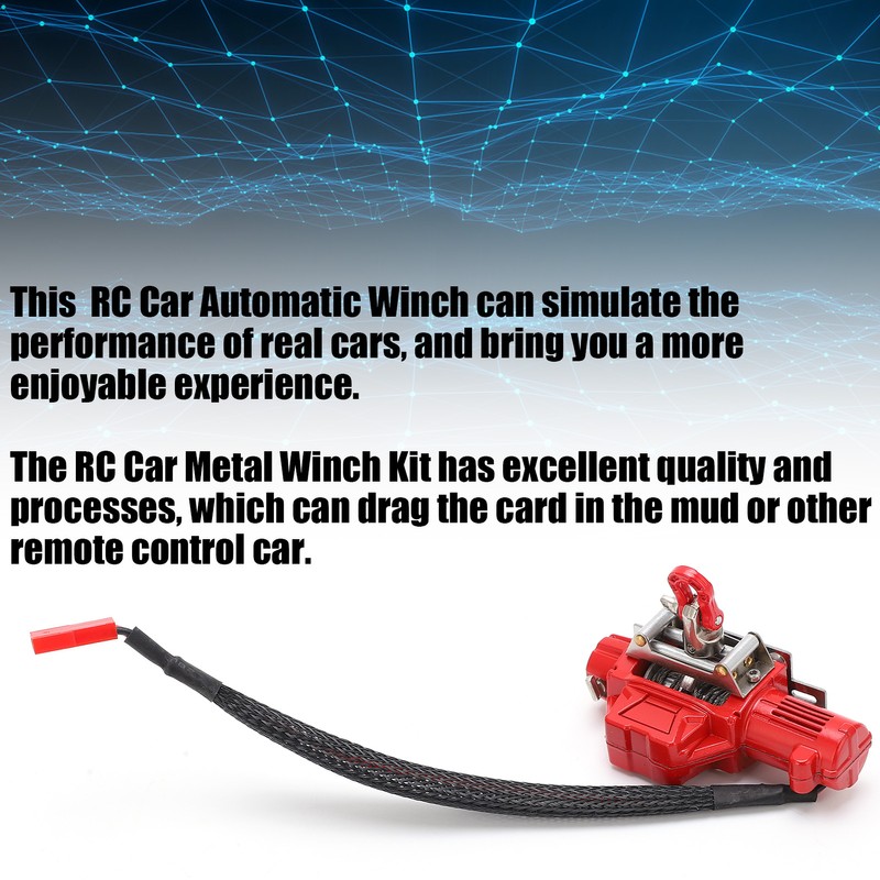 RC Automatic Winch and Wireless Remote Controller Receiver Simulation for