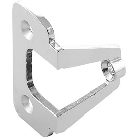 GRIMME 08 000 29 Chrome-Plated Polished Furniture Handle Adapter, False Sliding Door Handle Attachment for Door Thicknesses up to 19 mm Die-Cast Zinc