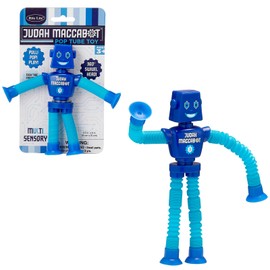 Rite Lite Hanukkah Robot Chanukah Gifts Jewish Holiday Party Favors - Pull! Pop! Play! Swivel Head! Stretches! Judah Maccabot Hanukkah Decorations Goodie Bag Favors Arts & Crafts Hours of Fun