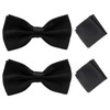 MADGININE Bow Tie 2 PCS Bow Ties for Men Adjustable