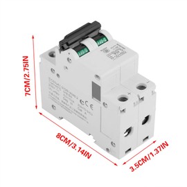 2P DC Circuit Breaker 40A 250V MCB Miniature Circuit Breaker 2-Pin Vacuum Circuit Breaker