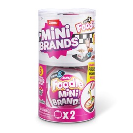 Mini Brands Foodie Series 2 (2 Pack) by ZURU Real Miniature Fast Food Brands Collectible Toy, 5 Mystery Brands for Girls, Teens, Adults, Collectors Perfect Stocking Stuffer and Gift