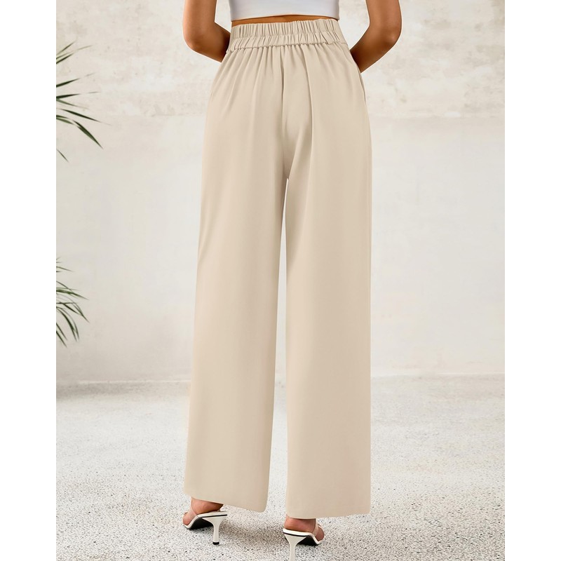 BTFBM Women Wide Leg Dress Pants 2025 High Waisted Button