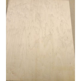 Birdseye Maple Wood Veneer 8.5" x 10.5" with Paper Backing 1/40" Thickness Sheet