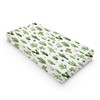 Watercolor Green Cactus Changing Pad Covers Cactus Leaves Unisex Diaper