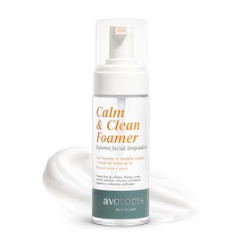 AVOROOTS | Espuma Facial Calm & Clean Foamer con Lavanda, Niacinamida y Árbol de Té | Limpiador Facial con Ingredientes Naturales Ideal para Piel Mixt