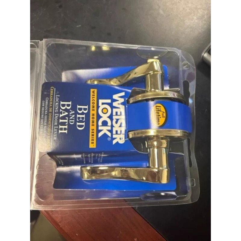 WEISER LOCK DOOR LEVER BED&BATH
