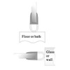 78" Frameless Shower Door Side Seal Shower Sweep and Side