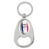 GRAPHICS & MORE Iowa State Flag Keychain Chrome Metal Spinning