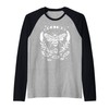 Honey Bee Moon Phases, Crystals Gothic Punk Style Raglan Baseball