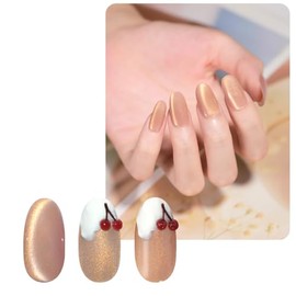 Magnet Nail "Cream Magnet" Moist Cream-like Shine Good for Skin Friendly Light Gold Magnet Powder Color Gel Popular Self Gel Nail Easy Cute (CREAM MAGNET 03, 03, 0.02 oz (5 g)