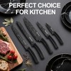 Rxsdfdi Knife Set, 6 Pieces Kitchen Knives Set with Anti-Rust