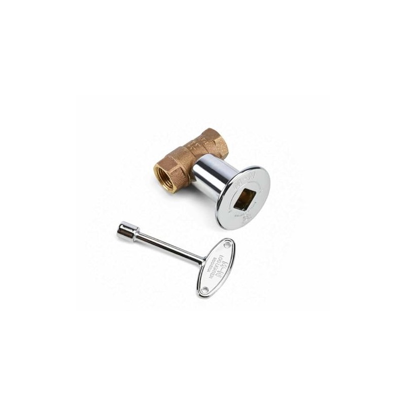 HPC Fire 3/4-Inch Straight Gas Fire Pit Shut Off Valve