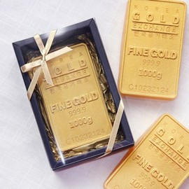 Gold bar natural soap (including gold ribbon packaging), 1 piece / 골드바 천연비누 (골드리본포장포함), 1개