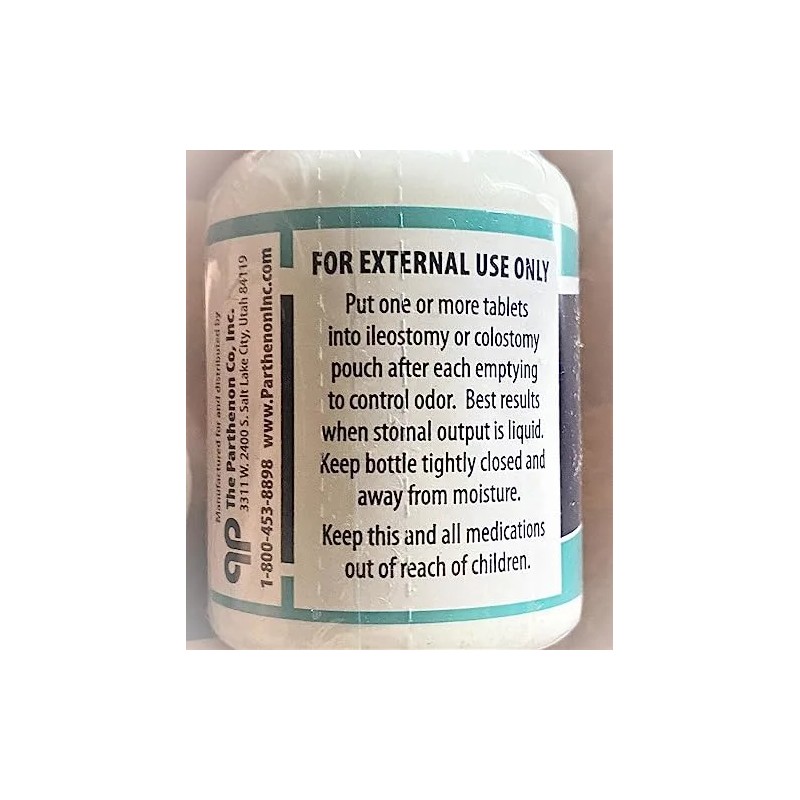 Desodorante Para Bolsa De Ostomía Carbón Vegetal 100 Comprim