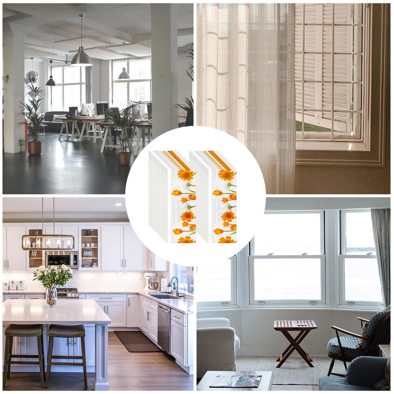 24pcs Window Fly Traps Sticker for Indoors, Transparent Fly Glue