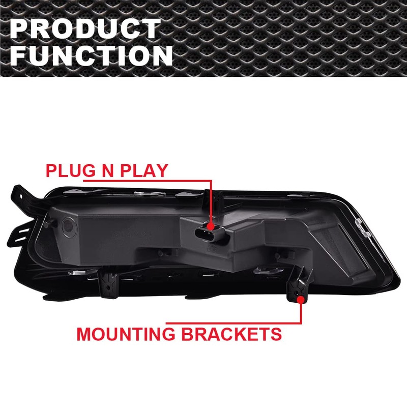 PIT66 Front Bumper LED Fog Light, Compatible with 2014-2020 Chevy