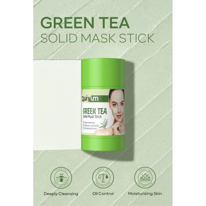 Mascarilla De Té Verde En Barra, Máscara Limpiadora Sin Poro