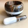 Gusto Nostro Natural Marble Mortar and Pestle Set | 6
