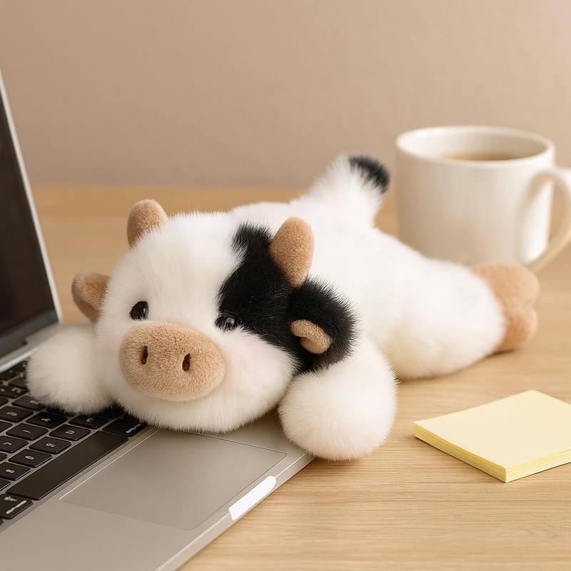 Mushymallow Adorable Cow Stuffed Animal Soft Plush Cow Stress Relief