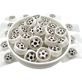 Soccer Candy - Hard Candy 8 OZ Resealable Bag of Individually Wrapped Small Candy (approx. 58 pcs) Hard Candies - Great for Soccer Party Favors - Snacks for Team - Birthday Favors Party Bags - Office Candy - Yummy Treats for Kids and Adults