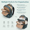 Multifunctional Laptop Backpack for Work Travel Leisure Water-Resistant Multiple Compartments