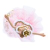 Kurt Adler Figura de Bailarina de Base Musical Rosa de