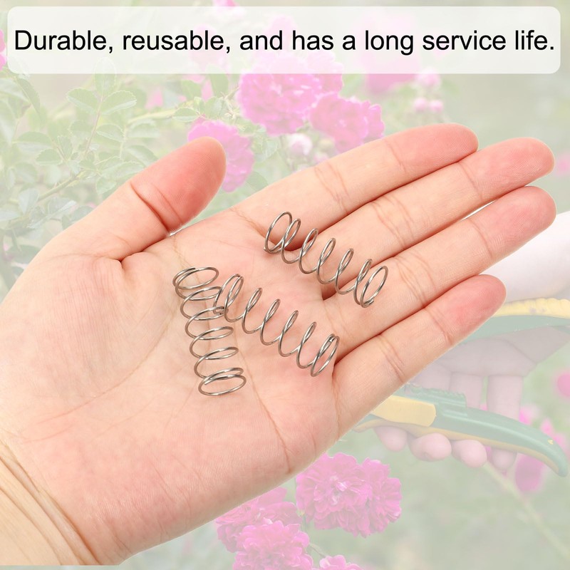 PATIKIL 10pcs 304 Stainless Steel Mechanical Extension Spring Spring 0.8mm
