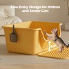 LoopTime Large Cat Litter Box with High Sides,Cat Boxes for