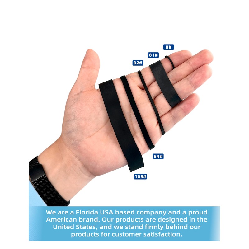 BLUEWING Tactical Rubber Bands Black 50g Bait Rigging for Fishing,