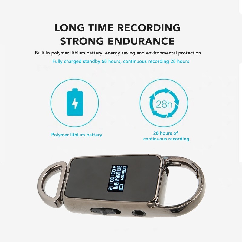 Voice Activated Recorder Multifunction Intelligent HD Noise Reduction MP3 Digital