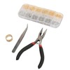 Metal Snaps Buttons with Fastener Pliers Press Tool Kit Copper