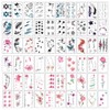 UMCHU 60 Sheets Tattoo Stickers for Women, Watercolour Butterfly Flower